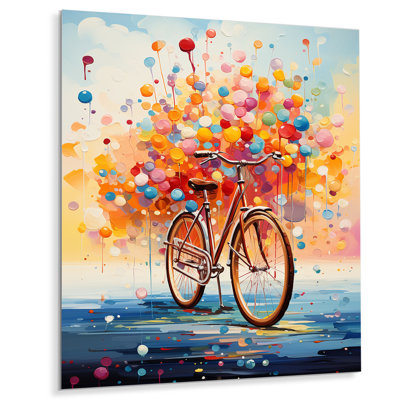 " Bicycle Dynamic Wheels Pointillism II "