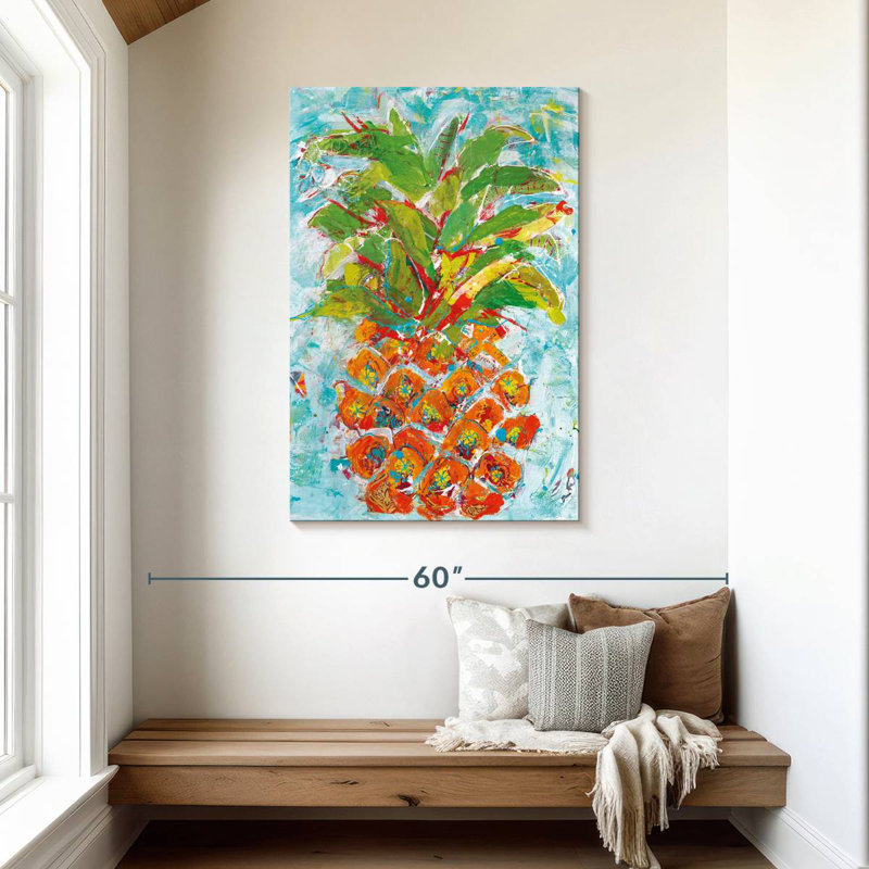 Yarlin ananas vif, H 45 po x l 30 po