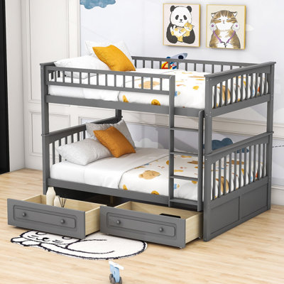 Bunk Bed With Drawers, Convertible Beds