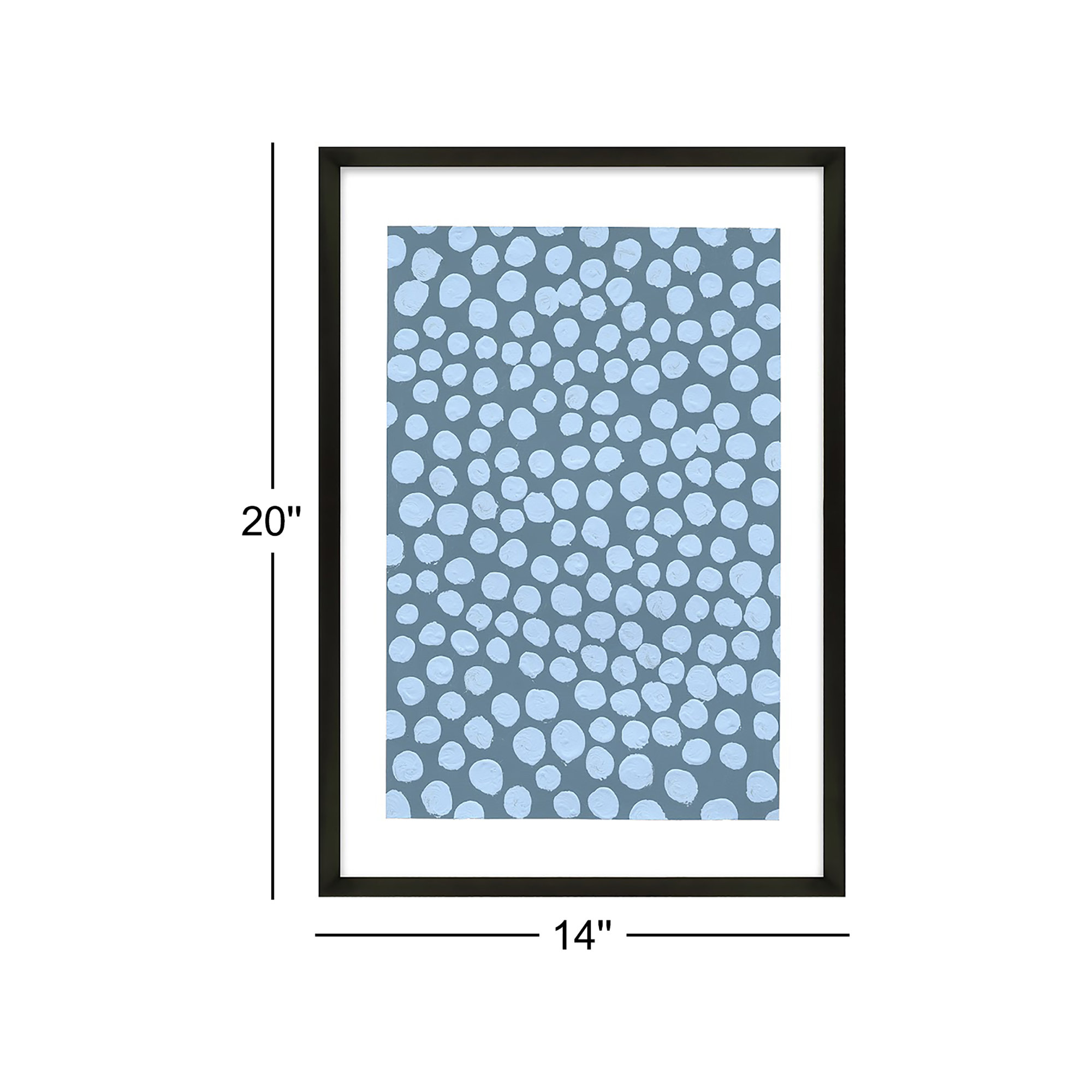 Affinity 1 by Michela Sorrentino, 20" H x 14" W x 1.25" D, Black