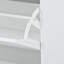 Armoire à chaussures moderne avec 2 tiroirs à DEL, rangement à 3 tiroirs blanc