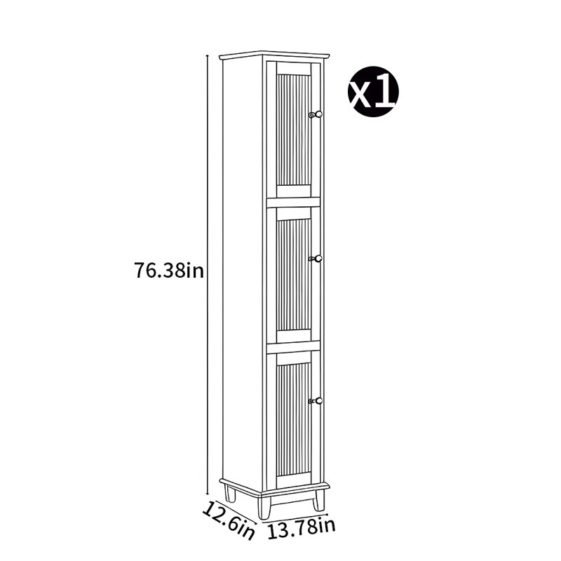 Bibliothèque simple en bois, Marron foncé