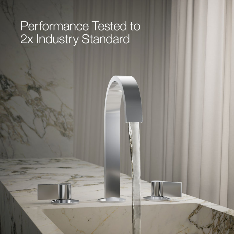 Components™ Bathroom Sink Spout with Ribbon Design, Polished Chrome