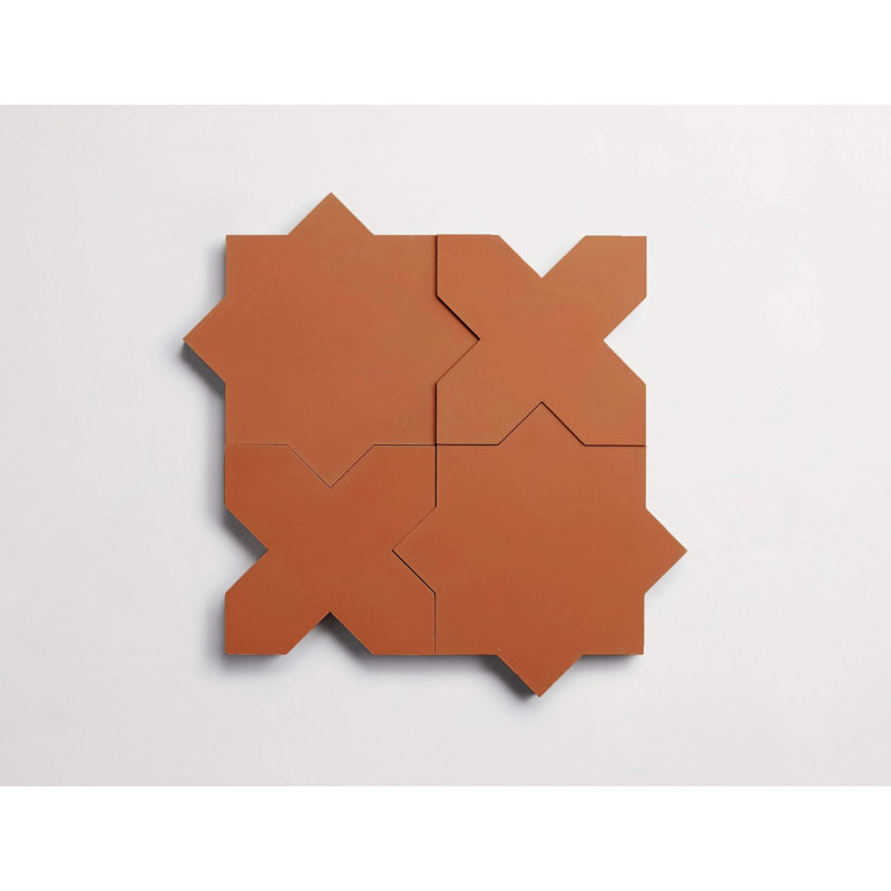 Moroccan Handmade Tile Bahia Star + Cross