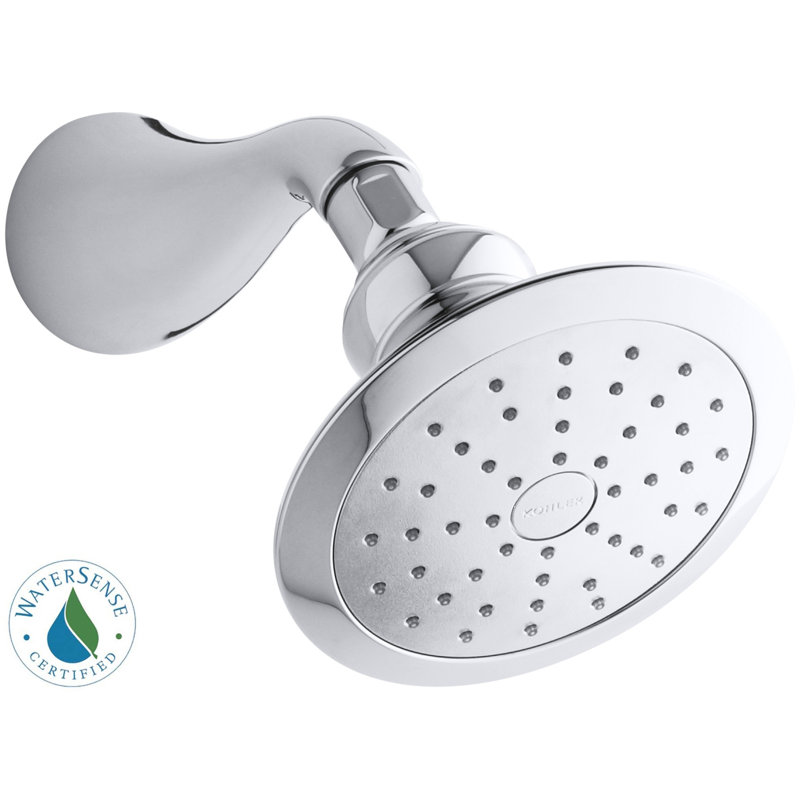 Pomme de douche à faible débit avec pulvérisation d’katalyst air-induction Revival, Chrome poli