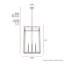 Luminaire suspendu pour plafond 4 lumières Hunter de 18 pouces Squire Manor-73725859-73725860