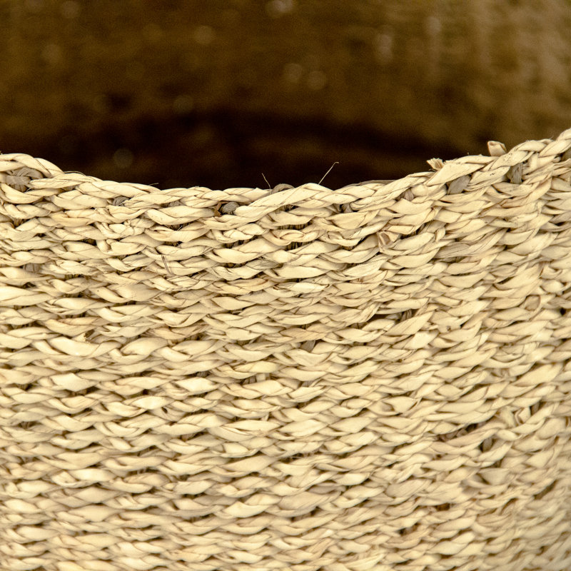 Panier en en rotin tissé, H 14 po x l 14 po x P 14 po