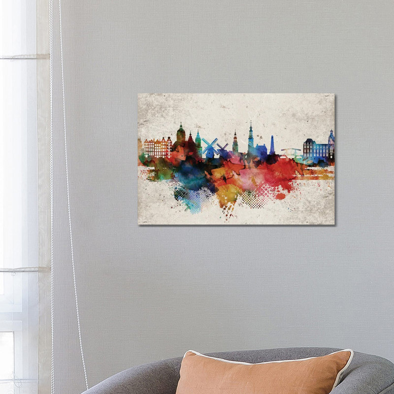 Spain Greenish Map by WallDecorAddict - Wrapped Canvas Gallery-Wrapped Canvas Giclée, Wrapped Canvas