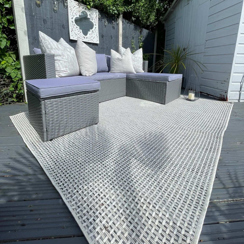 Magic Collection Solid Colour Indoor / Outdoor Area Rug, Rectangle 240 x 340 cm