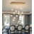 16-lights Rectangular Crystal Chandeliers Led Dimmable-722498679