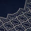 Tapis bleu marine Tarbell Border-882751798