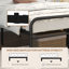 Metal-Framed Bed with High Headboard-895866757-847307026