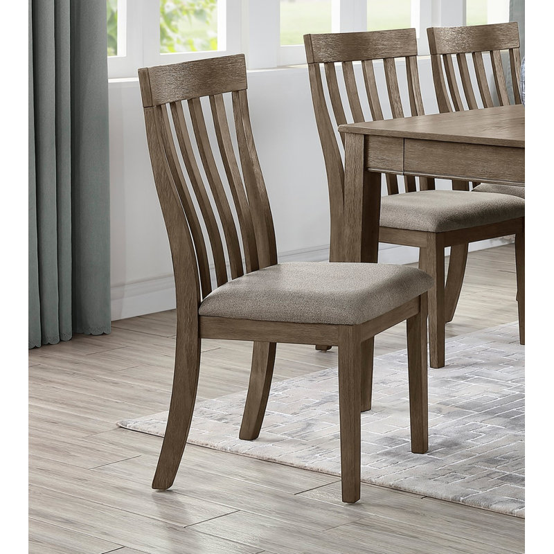 Chaise d'appoint 2 pièces avec dossier à lattes verticales, chaise d'appoint