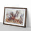 Galloping Horses in Abstract - Picture Frame Painting Print-55726895-55726892
