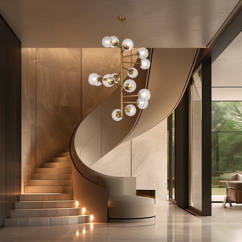 Corrigan Studio® Randarius - 15 Light Pendant, Brass