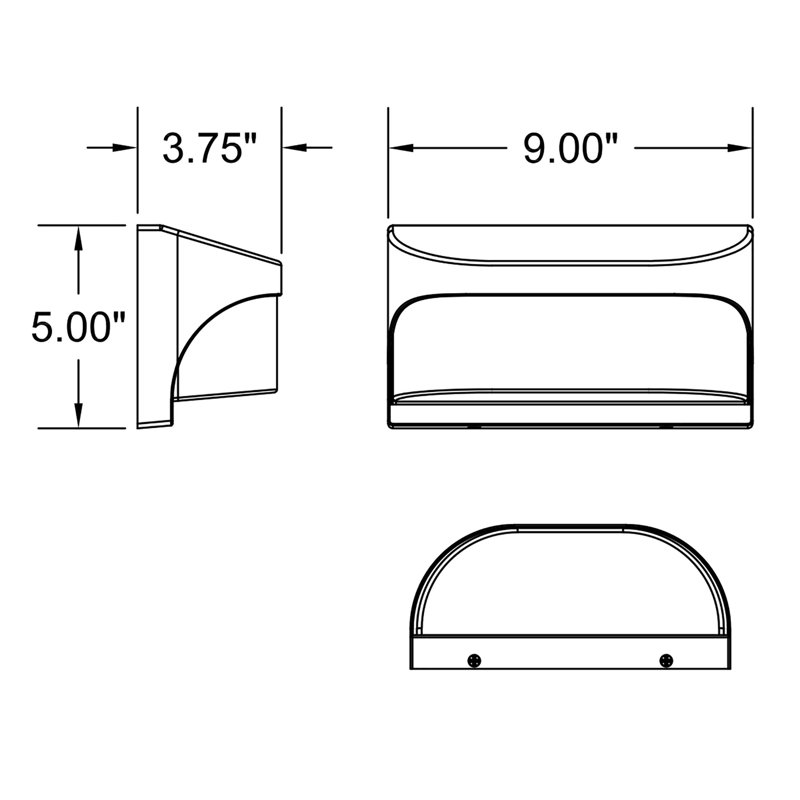 Metal Wall Light, White