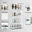 Vitrine à 4 tablettes et porte vitrée Jillion-693305661