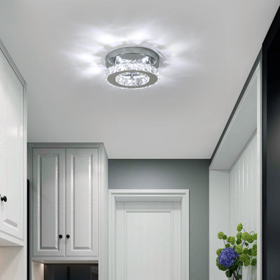 Plafonnier rond en cristal
