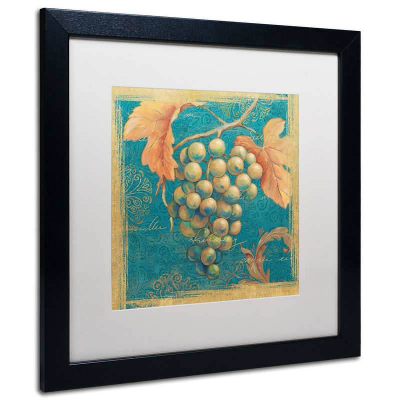 Duretta «Lovely Fruits IV» par Daphne Brissonnet, reproduction d'art encadrée, Blanc, H 16 po x l 16 po