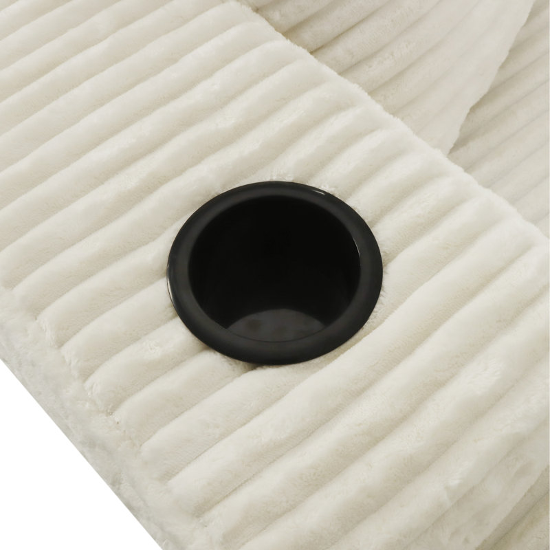 Canapé modulaire moderne en tissu moelleux 66 pouces Compression