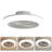 18 Inch Enclosed Ceiling Fan With Light And Remote, Flush Mount Bladeless Modern Low Profile Ceiling Fan For Bedroom Kitchen Dining Room