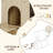 Double Cat Litter Box Enclosure with Ladder & Doors, Multi-Cat House with Storage Space and Hammock-663370177