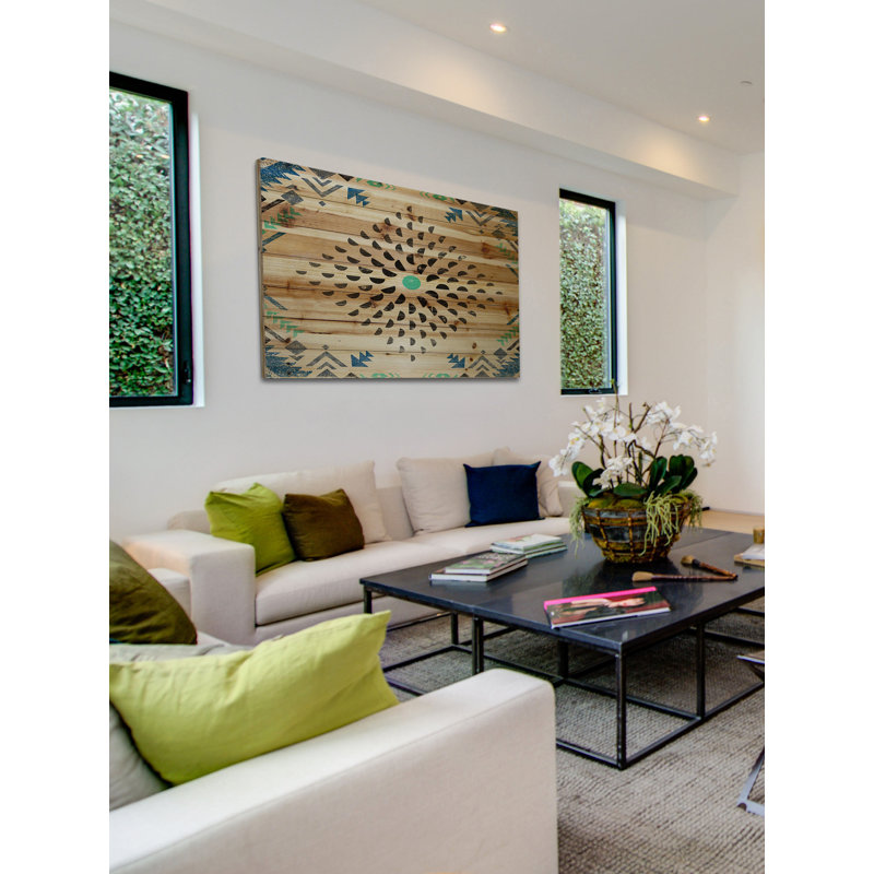 « half moon shapes », reproduction sur bois, 24 po x 36 po