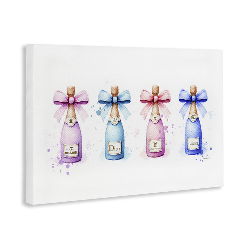  «Pastel Glam Champagnes» par Amanda Greenwood, H 16 po x l 24 po