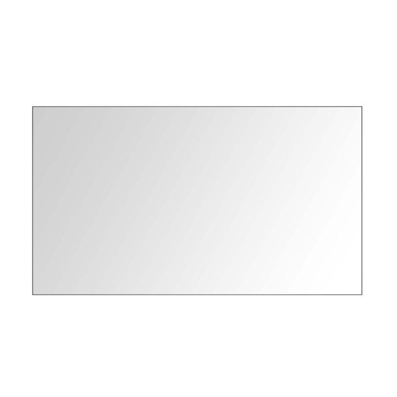 Miroir de salle de bain mural 84 x 48 pouces avec cadre en aluminium, verre haute définition pour des reflets clairs
