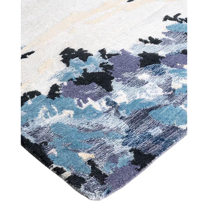 Overdyed One-of-a-Kind 9' 0" X 12' 1" Hand Knotted Area Rug