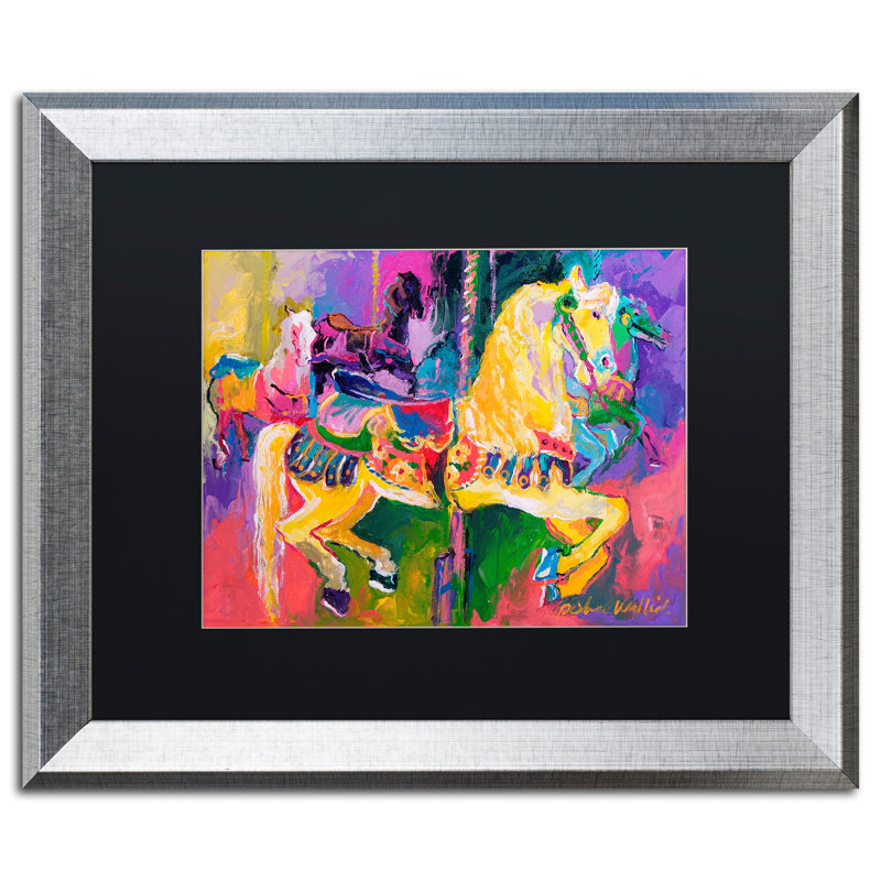 « artcar 2 », reproduction sur toile, H 16 po x l 20 po x P 0,5 po, Noir, Cadre argenté