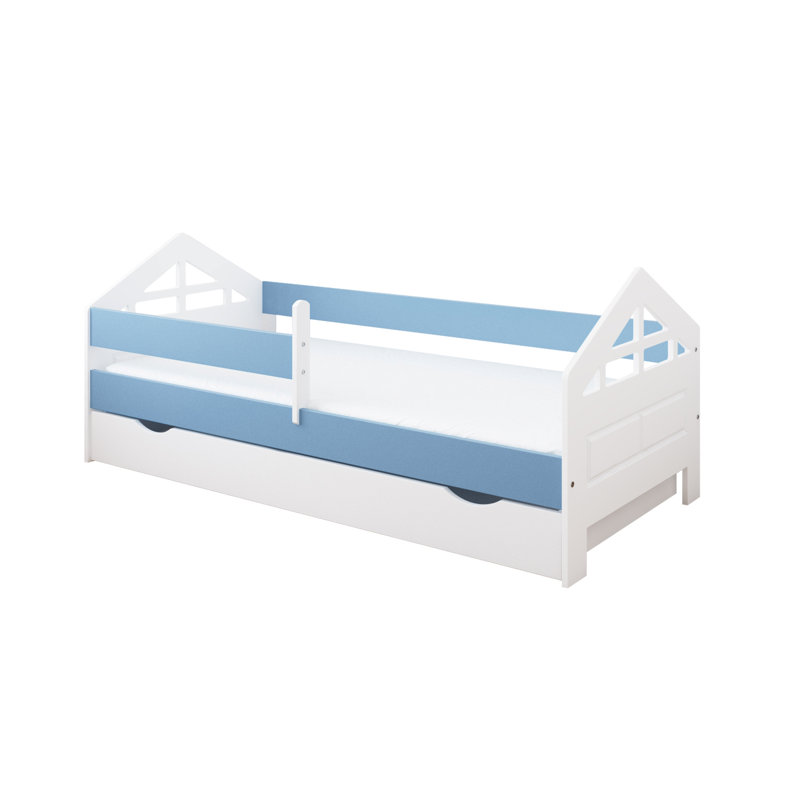 Vezina Cabin Bed with Storage Included, Blue, 80 x 180 cm