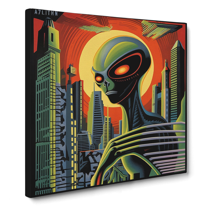 Alien Constructivism - No Frame Print, 50cm H x 50cm W x 3cm D