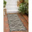 Tapis d'extérieur vert / noir / couleur ivoire-71178769