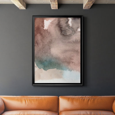 " Red Ochre Abstract I " Print