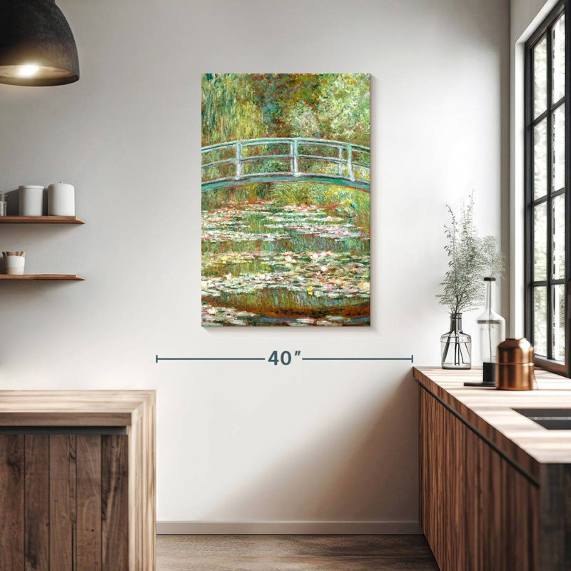 Waterlily Pond Green Harmony, 39" H x 26" W