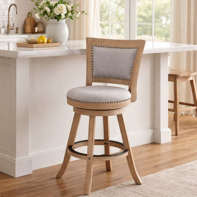 Falken Swivel Upholstered Counter & Bar Stool