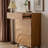 Modern Simple Style White Oak Porch Cabinet Solid Wood Accent Cabinet