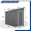 Ensemble de fondation de remise en métal Lean-to 4 pi x P 8 pi (l 3,64 pi x P 7,5 pi)-98676787