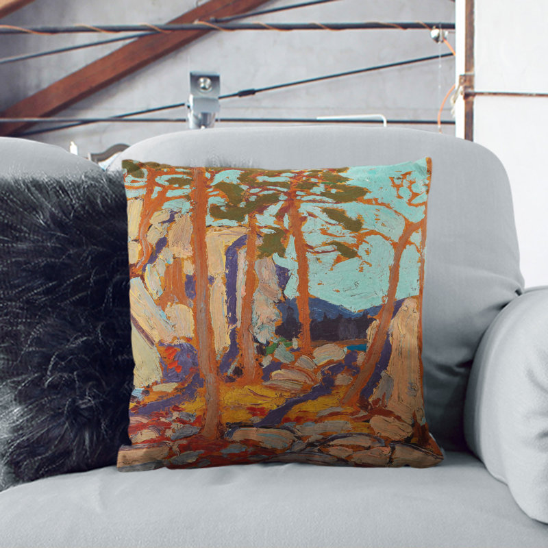 Square Cushion, 40cm H x 40cm W x 15cm D, White