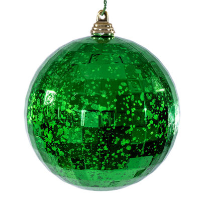 Vickerman 4" Mirror Mercury Ornament. It includes 6 pieces per bag.