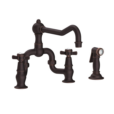 Fairfield Kitchen Bridge Faucet with Side Spray