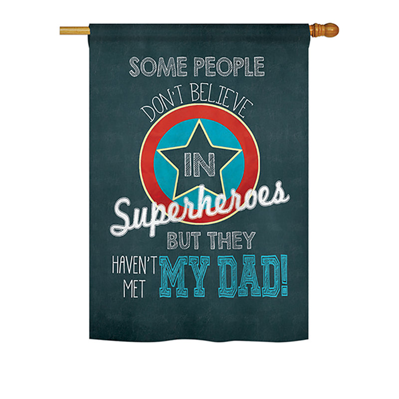 Double Sided Polyester Father's Day, 40" H x 28" W