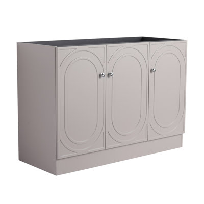 Meuble-lavabo autoportant 48 po et 3 portes d'armoire à fermeture douce
