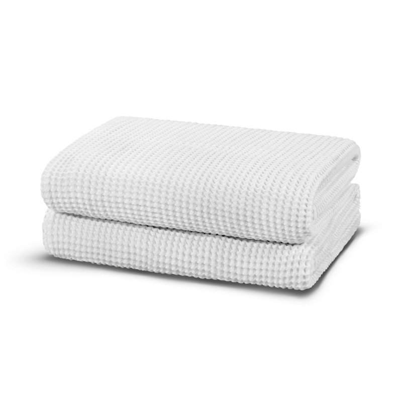 Premium Wash Towel, 50% Modal Fabric / 50% Cotton, 11.8 x 15.7 inches | Soft & Absorbent, 8.8 oz/sq yd | White Color, Ideal for Gentle Skin Care | Machine Washable, Low Temp Tumble Dry, Perfect for Home & Spa Use