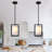 2-Light Industrial Single Kitchen Island Pendant Lantern White Fabric Cylinder Shades Ceiling Hanging Light Fixture-46220386
