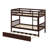 Rubber Wood Bunk Bed Including Trundle, Ladder, Guardrails-970175231