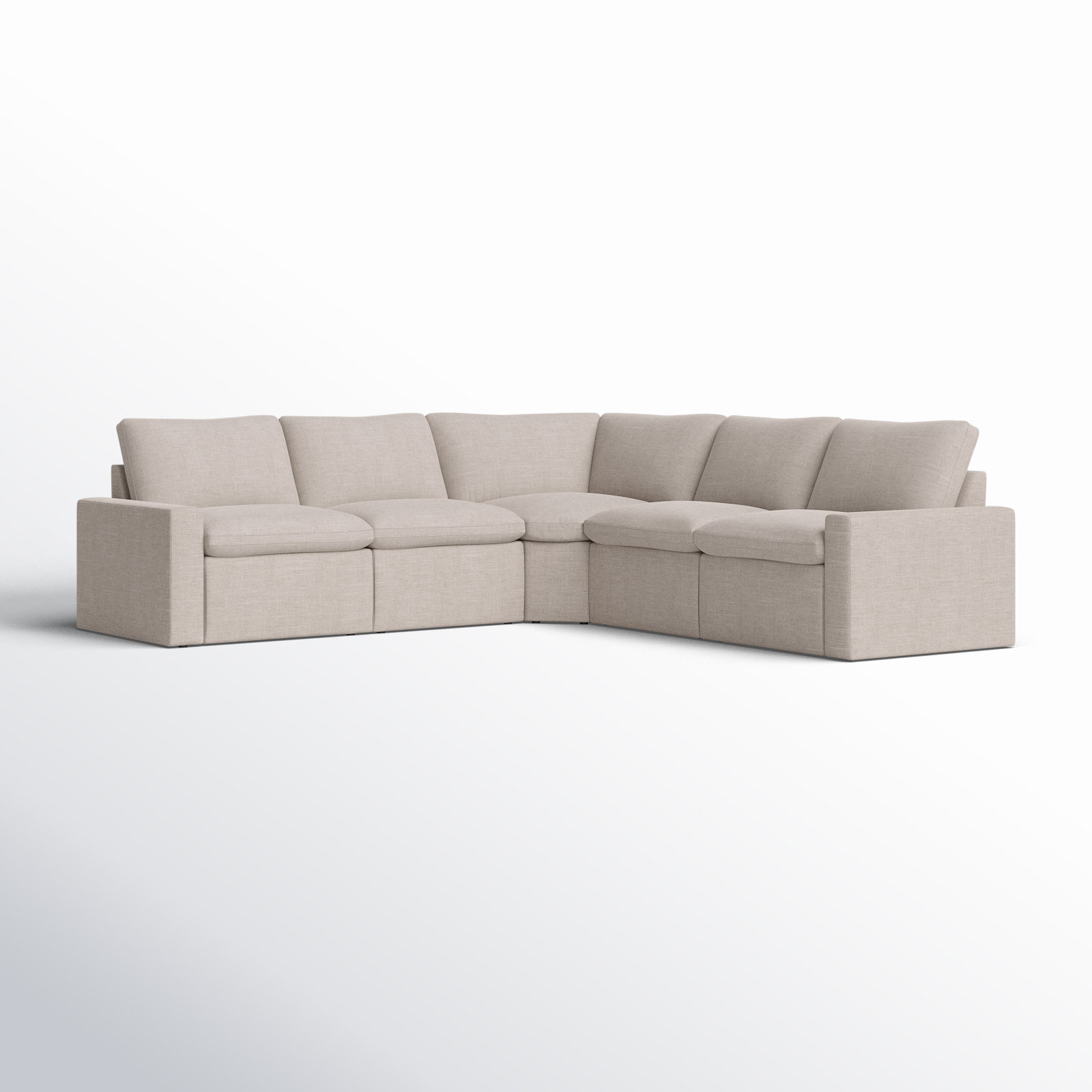 Downing Reversible Corner Sectional, Laken Stone Performance Weave