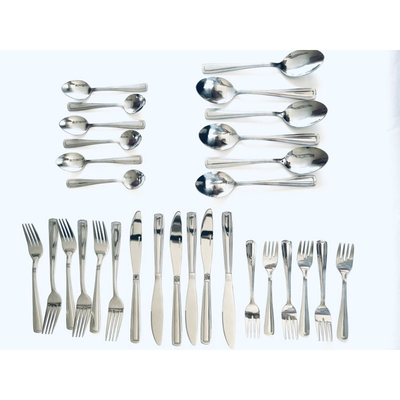 Ensemble de couverts 30 pièces, service pour 6