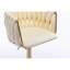 Tabourets de bar, avec repose-pieds chromé et base pivotante à hauteur réglable en velours mécanique et tabouret de bar simple